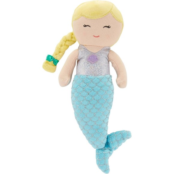 NWT Carters Plush Toy Stuffed Doll Mermaid Blonde 10" Fish Tail Glitter Scales - Picture 8 of 8